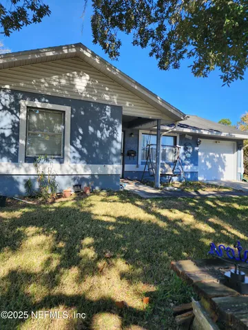 a view of pool with outdoor seating