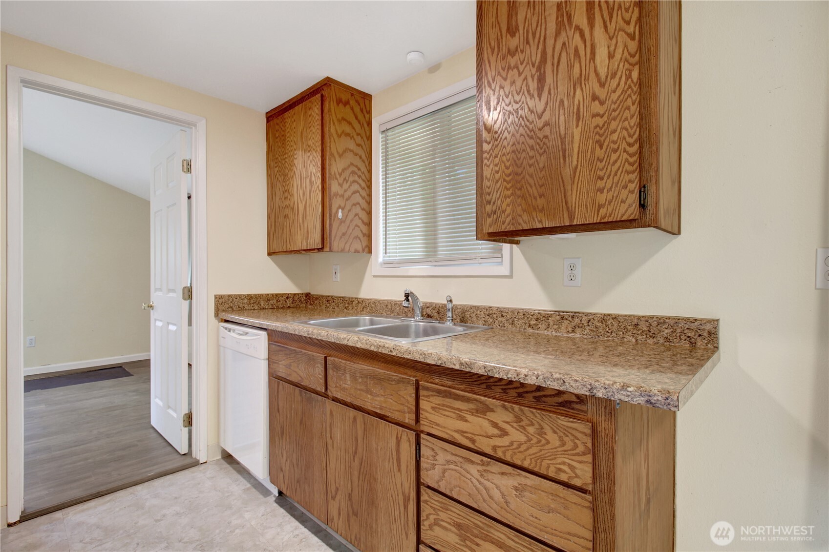 40018 May Creek Road Gold Bar, WA 98251 - Photo 7 of 25 a bathroom with a granite countertop sink and a mirror