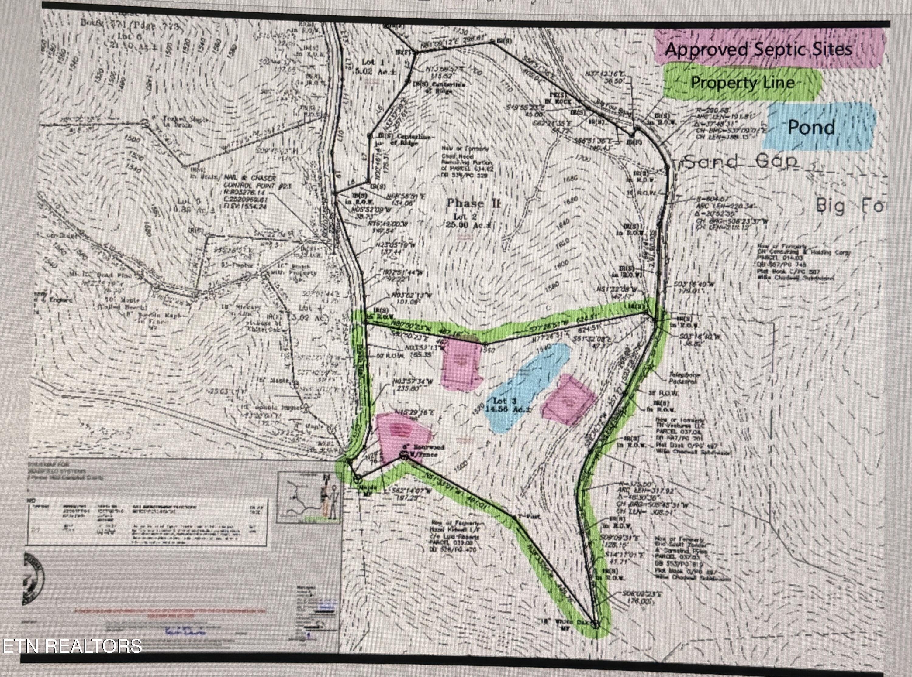 1055 Big 4 Road La Follette, TN 37766 - Photo 2 of 24 Survey with Septic Sites