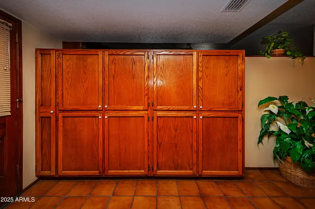 a view of a chairs in a patio