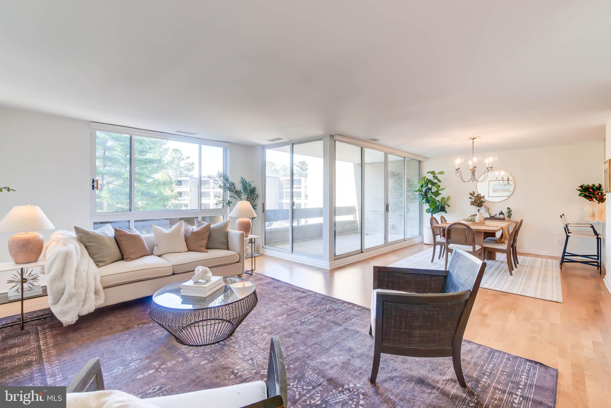 4936 Sentinel Drive, Unit 302 Bethesda, MD 20816 - Photo 14 of 52 Flexible Open Concept Living & Dining Area