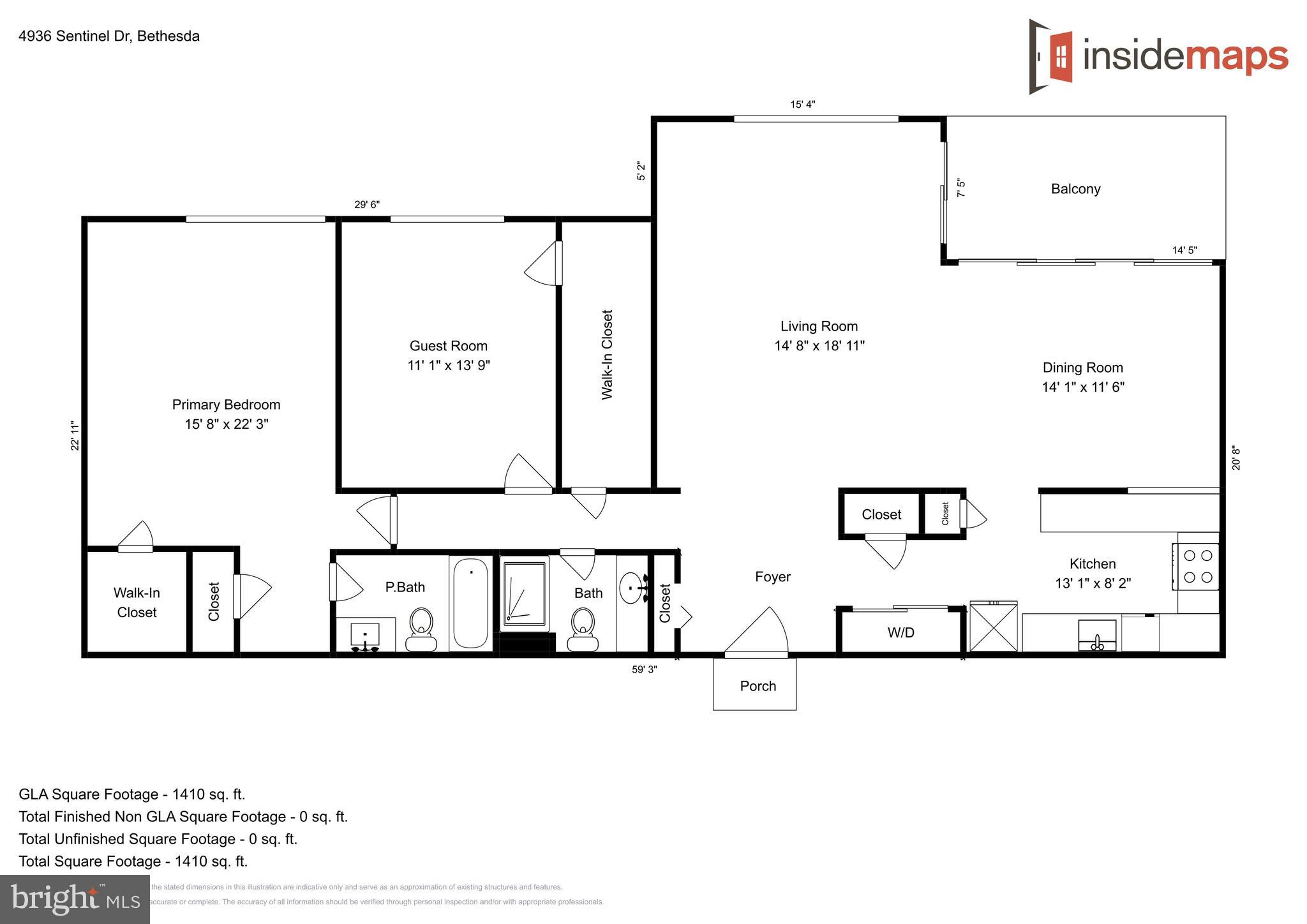 4936 Sentinel Drive, Unit 302 Bethesda, MD 20816 - Photo 52 of 52 Floor Plan