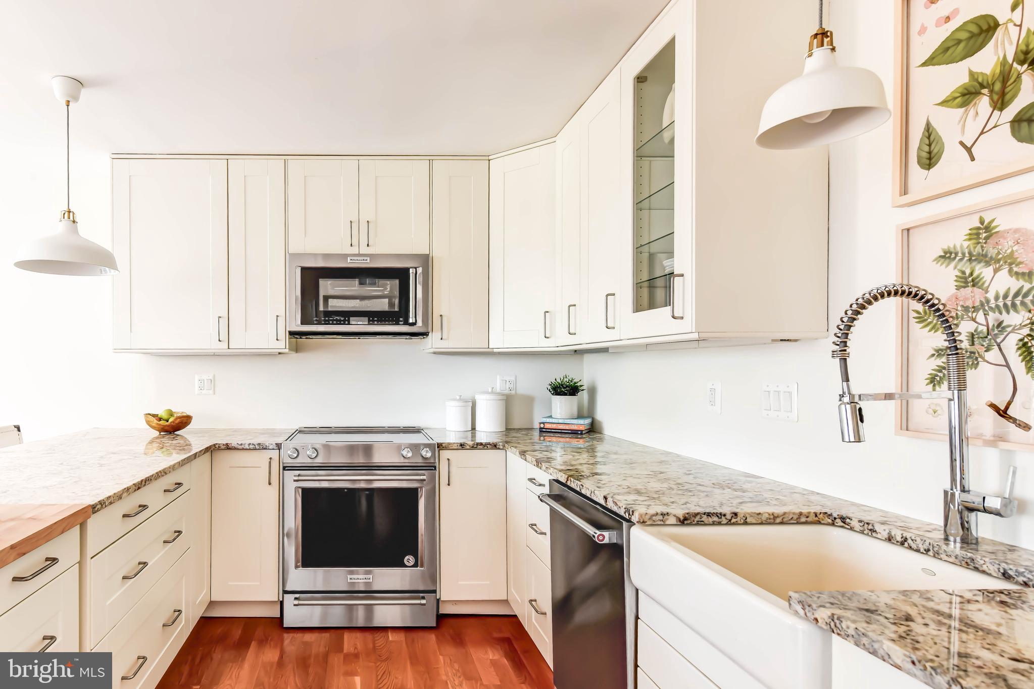 4936 Sentinel Drive, Unit 302 Bethesda, MD 20816 - Photo 4 of 52 Renovated Kitchen w KitchenAid Appliances