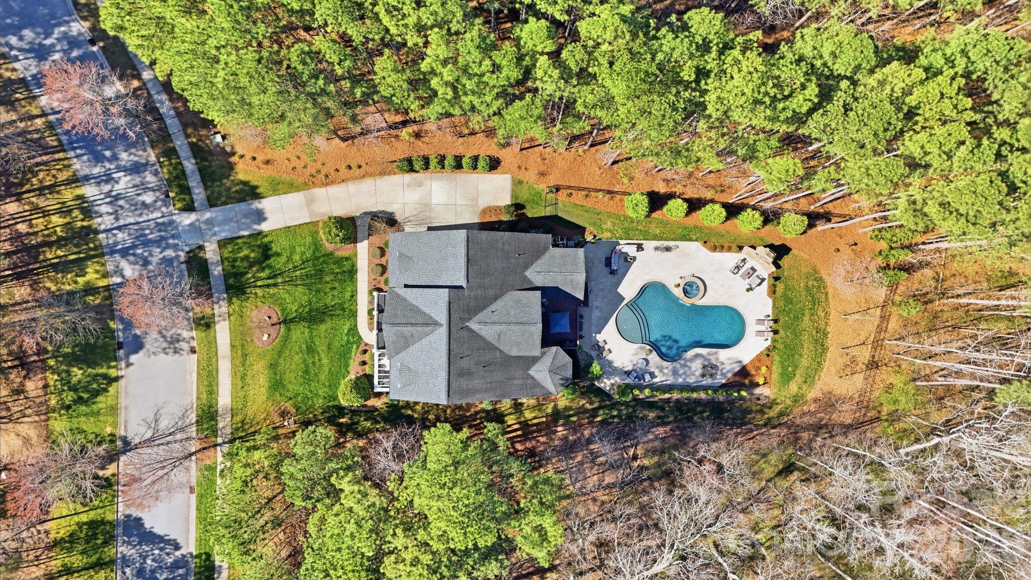 215 Streamwood Road Troutman, NC 28166 - Photo 45 of 48 an aerial view of a house with outdoor space