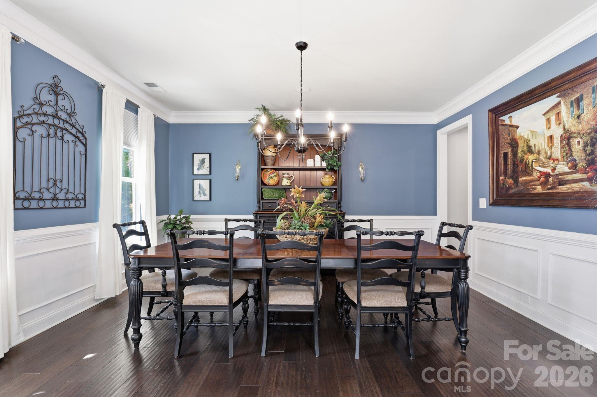 215 Streamwood Road Troutman, NC 28166 - Photo 9 of 48 a view of a dining room with furniture window and outside view