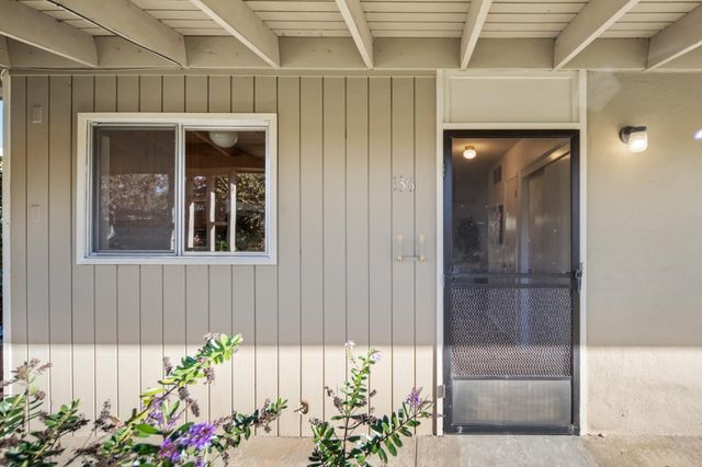 a front view of a house