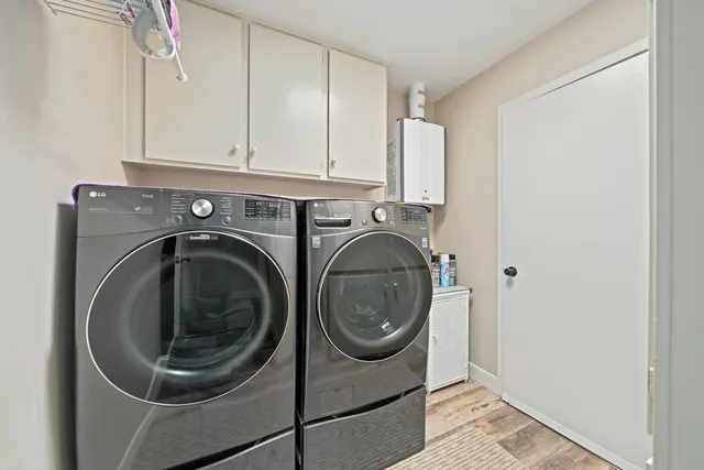 a room with storage and utility