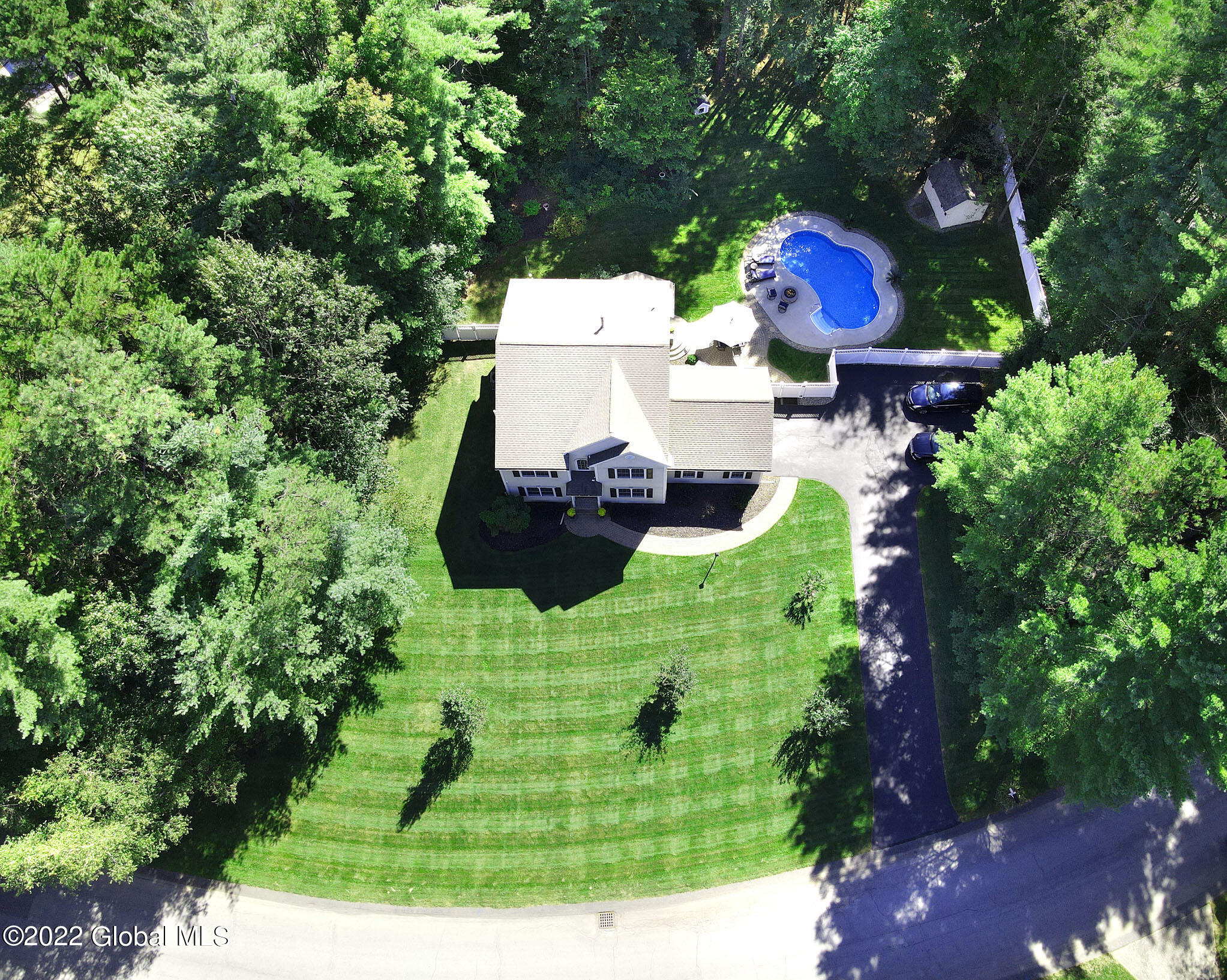 3 McCrea Road Queensbury, NY 12804 - Photo 14 of 41 3 McCrea aerial pool-home