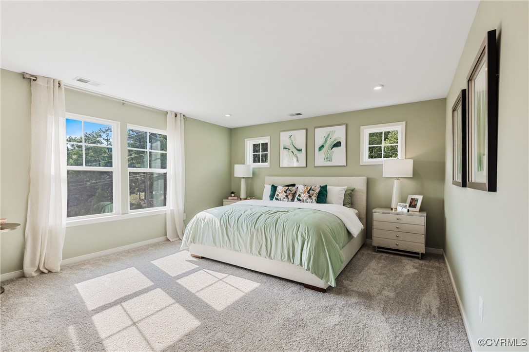 38 Central Place Aylett, VA 23009 - Photo 20 of 32 a bedroom with a large bed and a large window