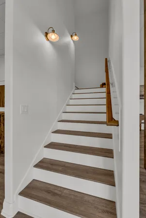 a view of a swimming pool with a yard