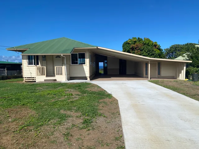 a view of a lake with a garden