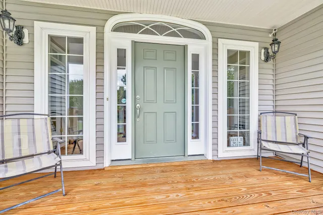 a view of front door of house