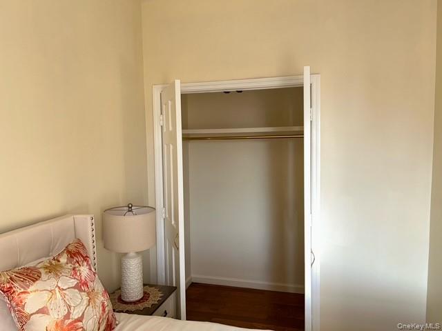 236 Utica Avenue, Unit 2F Brooklyn, NY 11213 - Photo 5 of 8 Bedroom with dark wood-style flooring and a closet
