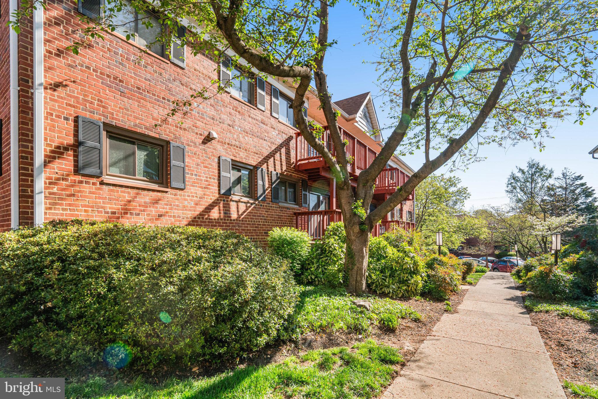 208 Skyhill Road, Unit 10 Alexandria, VA 22314 - Photo 23 of 26 a backyard of a house with lots of green space