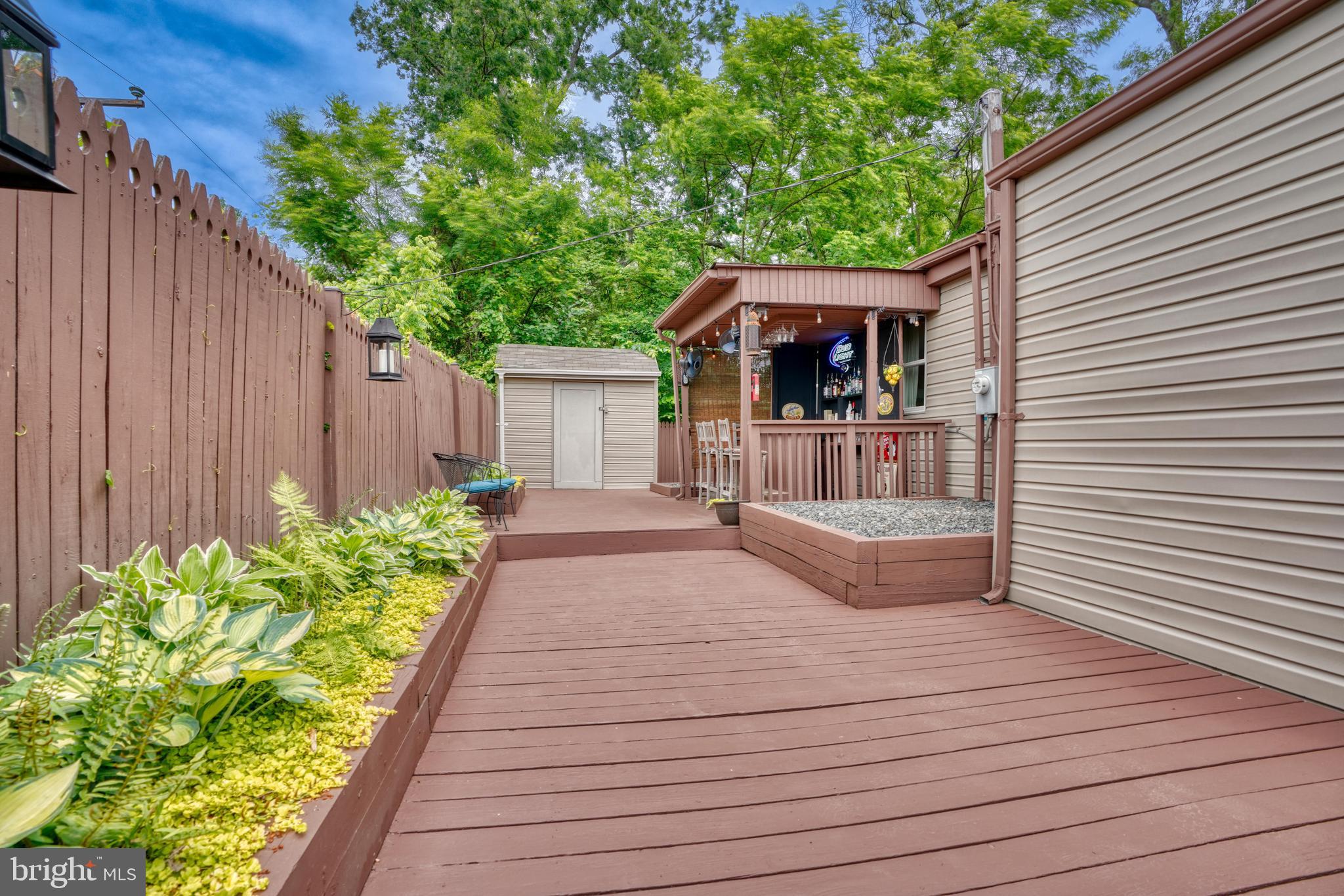 8102 Hillendale Road Baltimore, MD 21234 - Photo 31 of 38 Decking, Bar & Shed