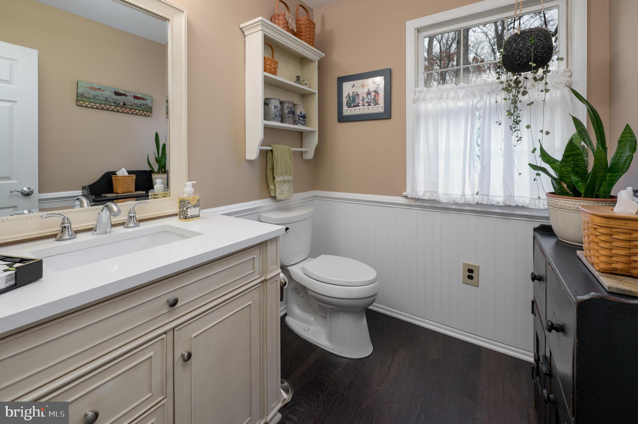 1 Strafford Circle Road Medford, NJ 08055 - Photo 15 of 31 a bathroom with a sink a toilet and mirror