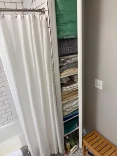 a view of closet area