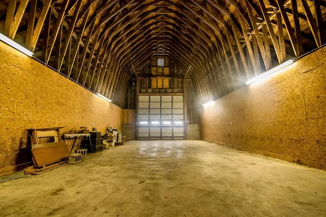 a view of a indoor basketball court