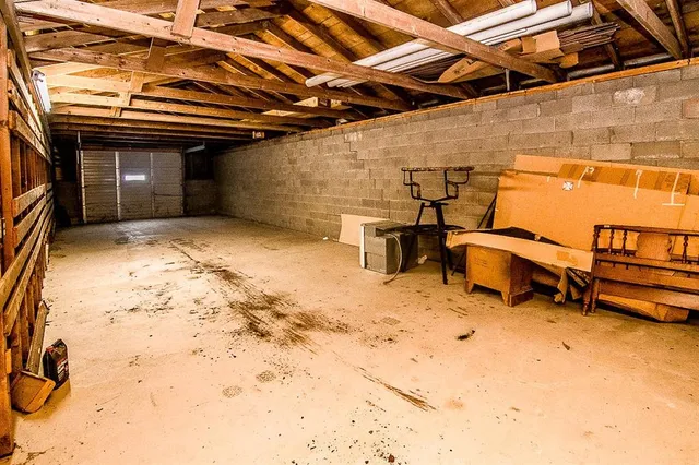 a view of storage and utility room