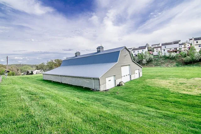 a view of a green field