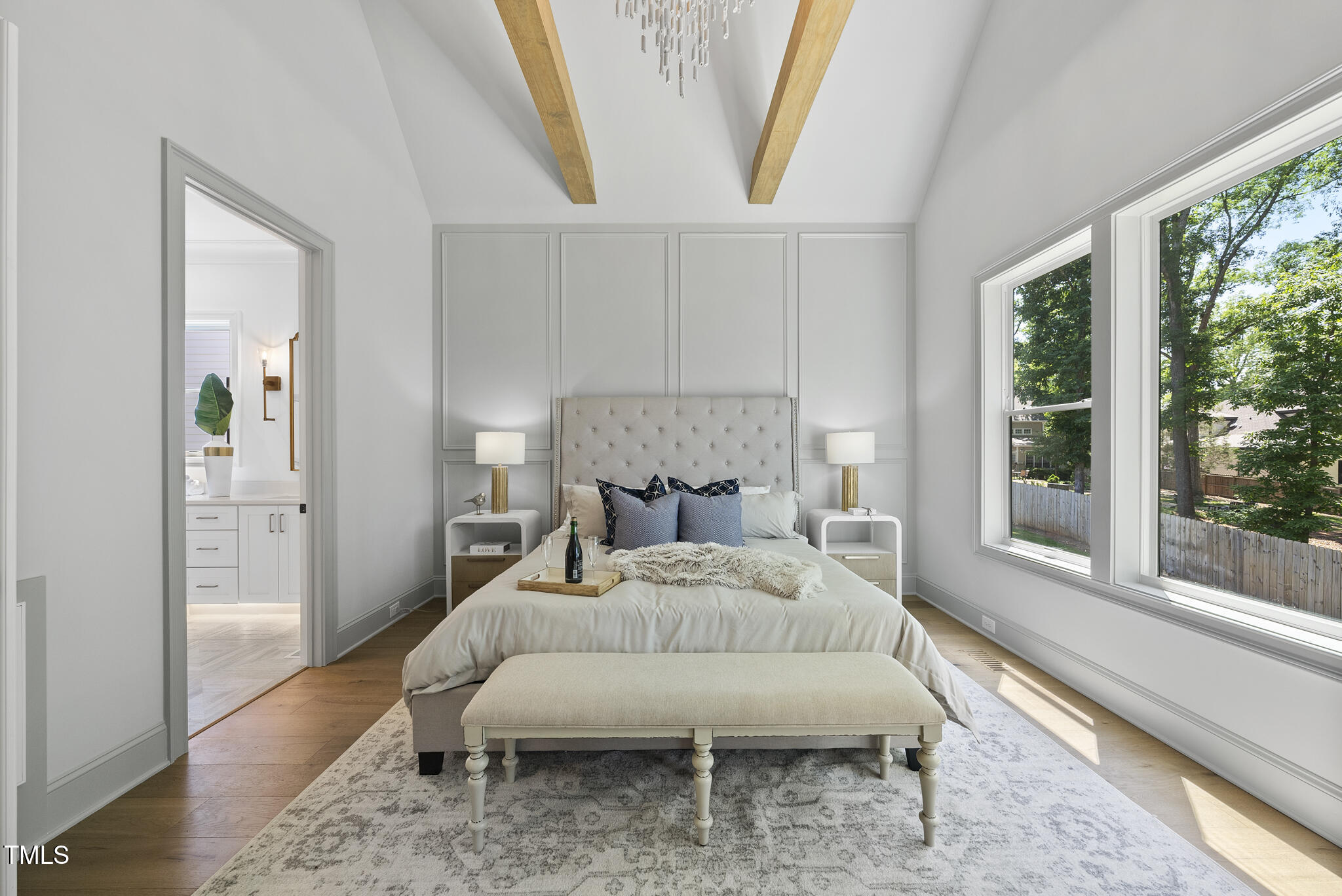 5307 Dixon Drive Raleigh, NC 27609 - Photo 14 of 48 a bedroom with a bed and a window