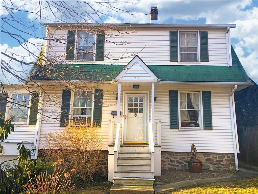 a front view of a house