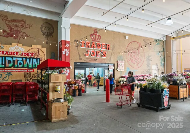a group of people sitting in front of shop