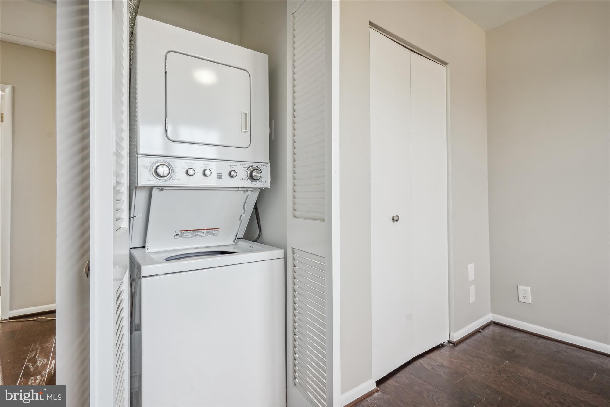 4613 28th Road South, Unit C Arlington, VA 22206 - Photo 23 of 37 a view of a storage and utility room with washer and dryer