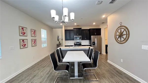 a view of outdoor space with seating area