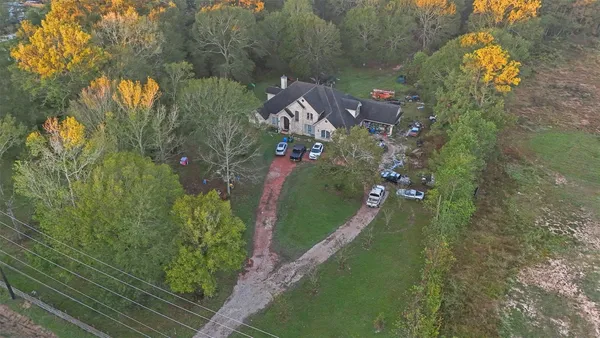 a aerial view of a house