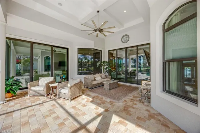 a view of a house with a patio