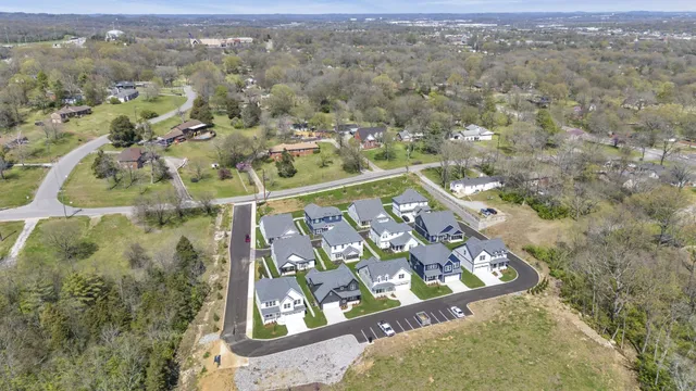an aerial view of a city