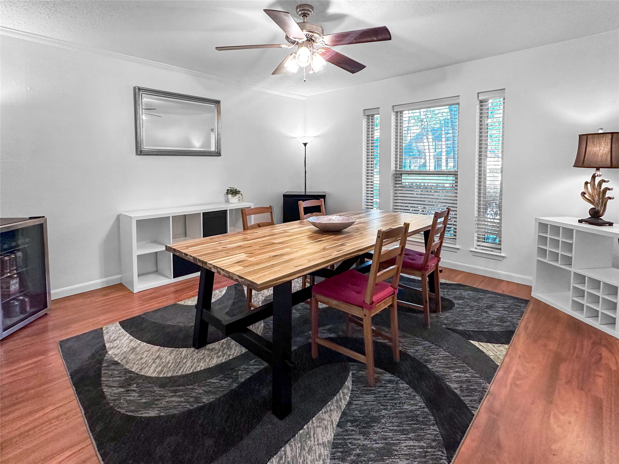 6511 Castle Pine Lane Spring, TX 77379 - Photo 14 of 49 Formal dining room ideally positioned just off the front entry and opposite the office space, offering an elegant setting for hosting dinners, holidays, and special gatherings.