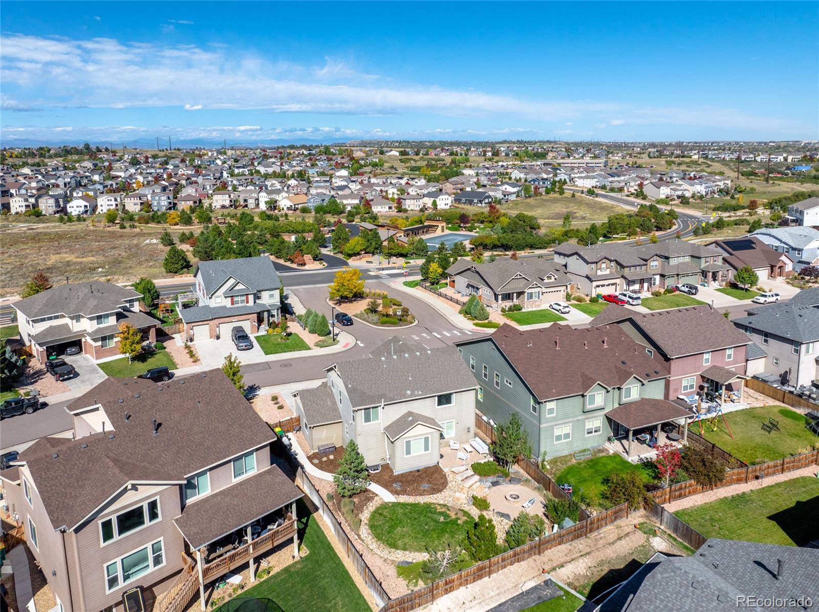1444 Sidewinder Circle Castle Rock, CO 80108 - Photo 34 of 40 an aerial view of a