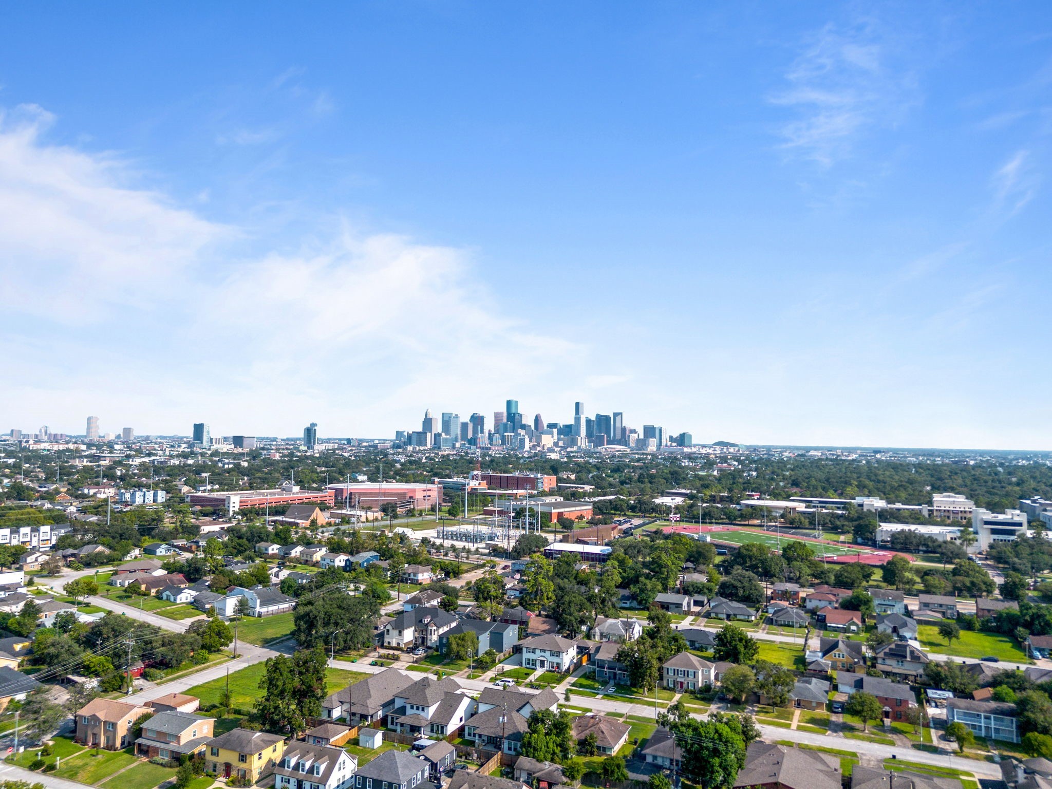 3338 Wichita Street Houston, TX 77004 - Photo 1 of 19 an aerial view of a city