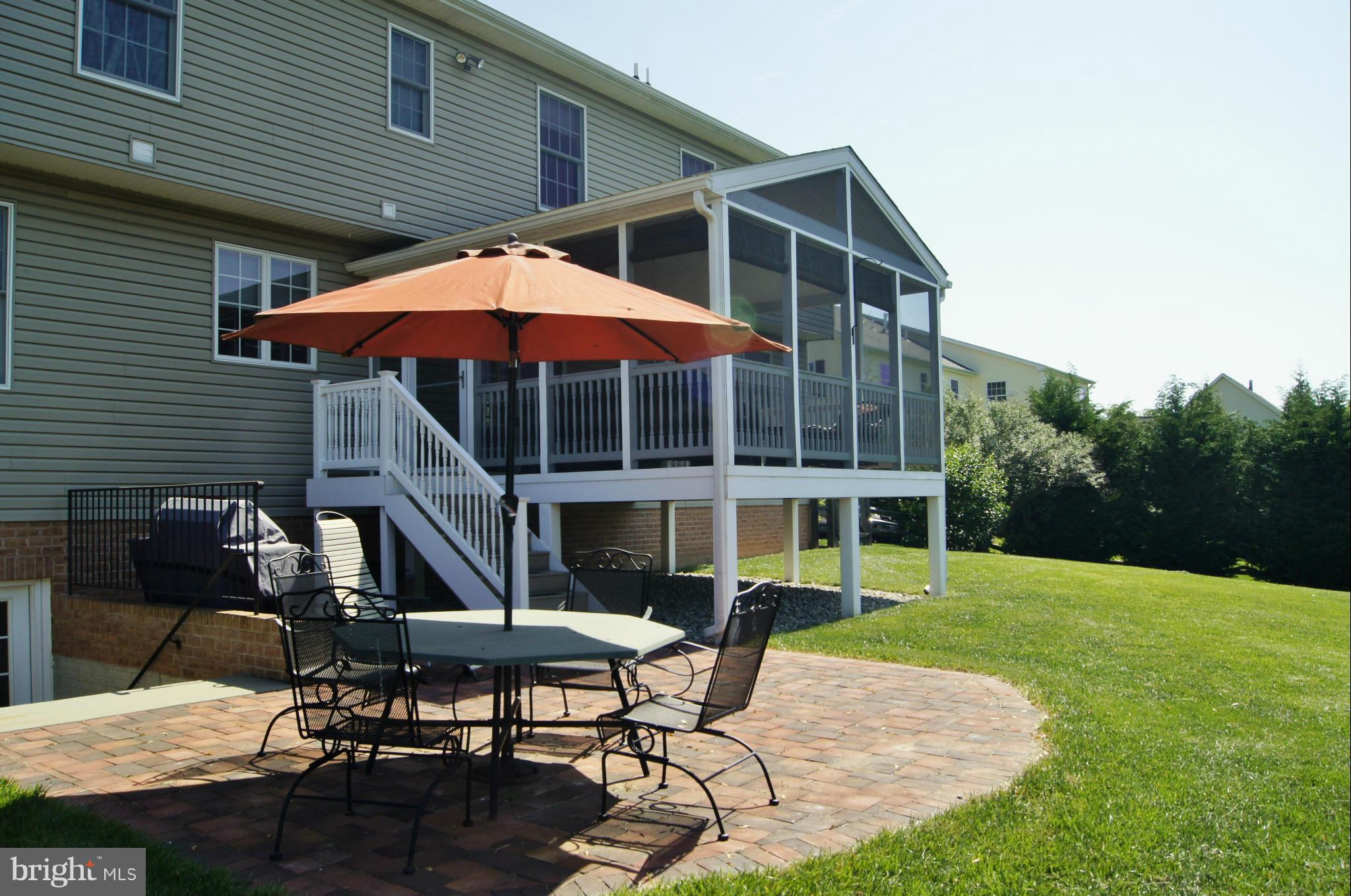 17201 Hardy Road Mount Airy, MD 21771 - Photo 26 of 27 Large Rear Yard has Brick Patio