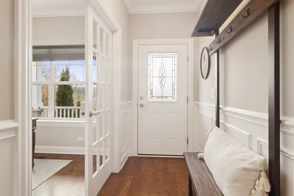 a view of front door