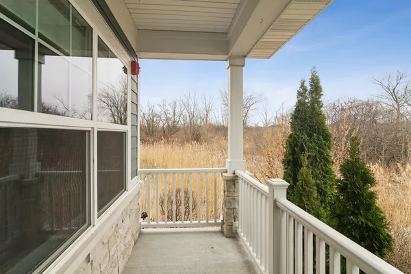 a view of a balcony