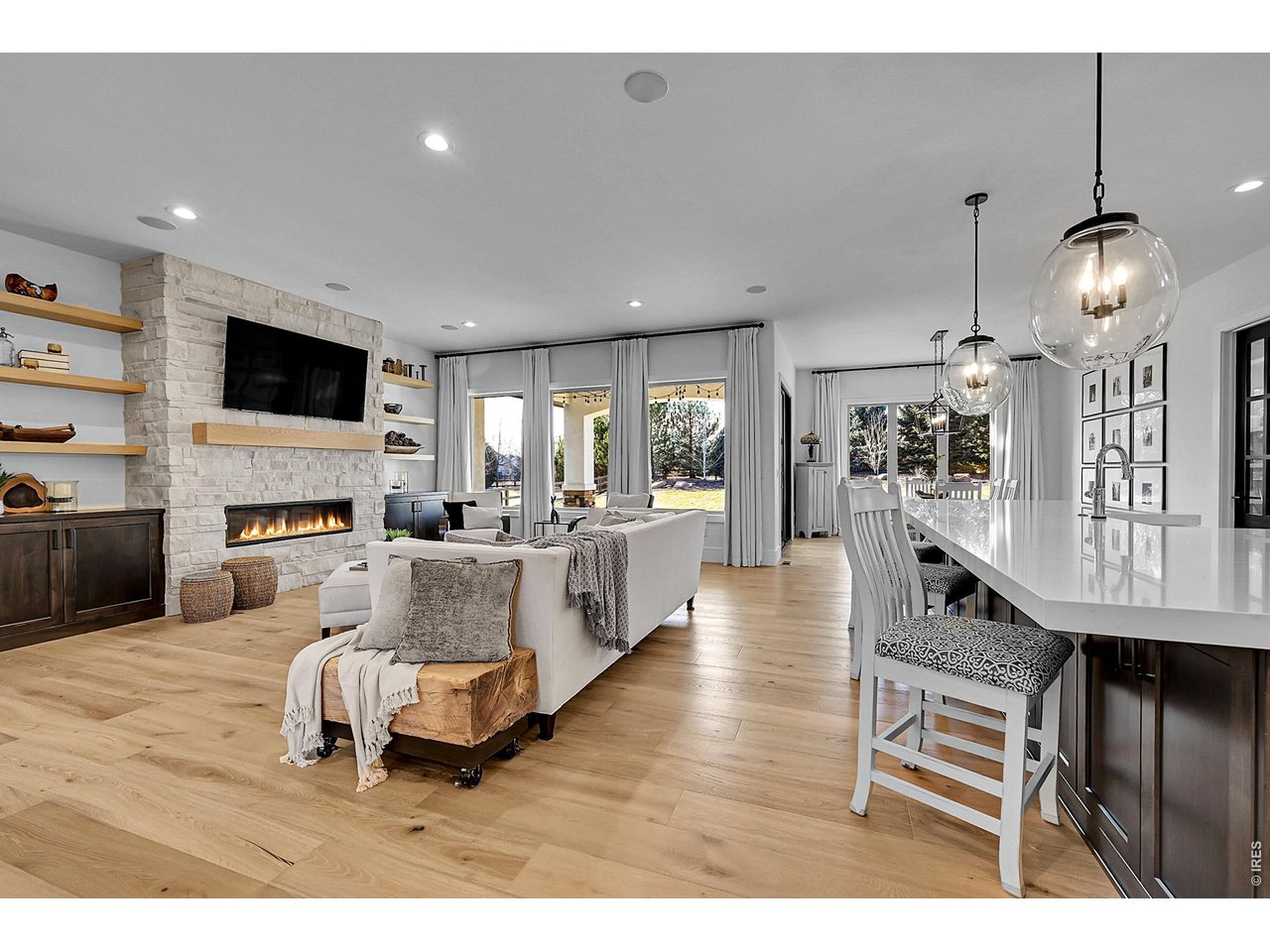 6582 Rookery Road Fort Collins, CO 80528 - Photo 8 of 50 Living room with fireplace