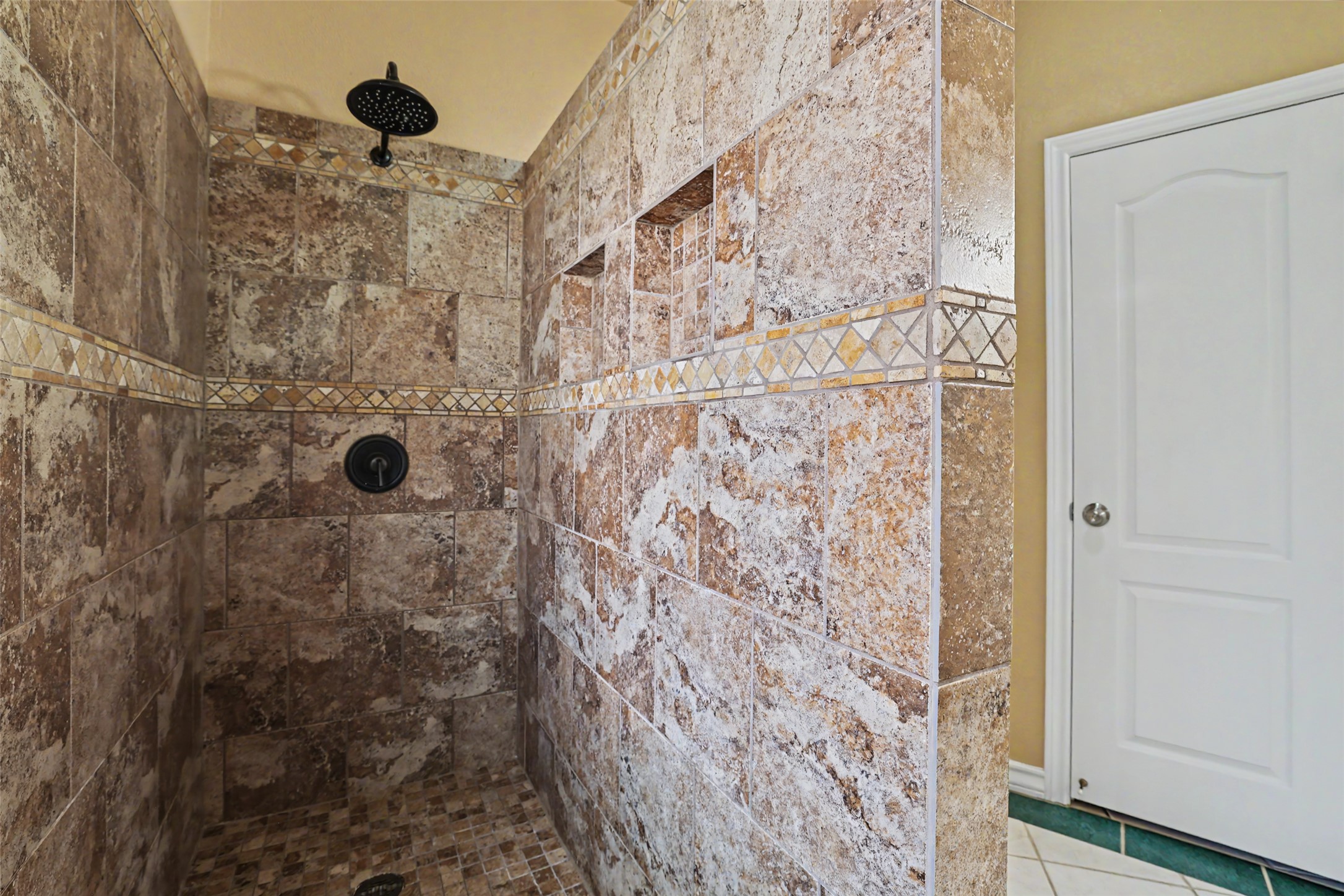 30107 Hamlet Circle Georgetown, TX 78628 - Photo 20 of 40 Experience daily refreshment in this beautifully tiled walk-in shower, offering convenience and style.