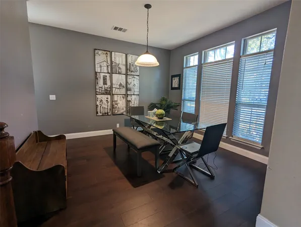 a workspace with furniture and window