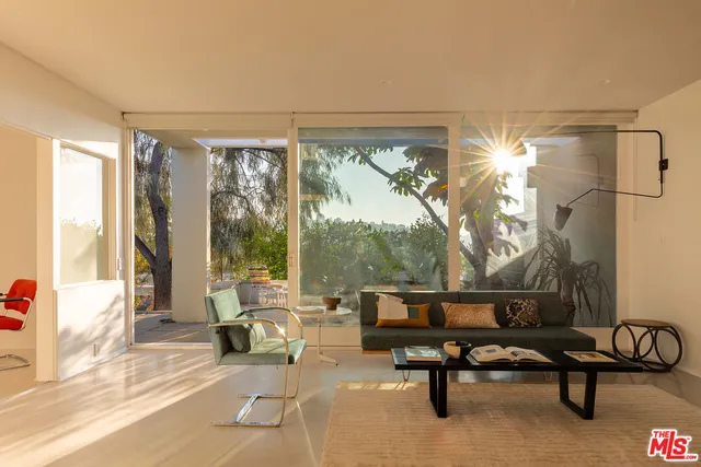 a view of a small porch