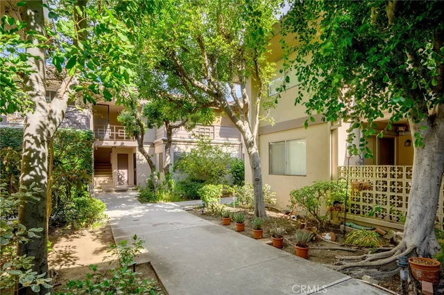 a view of a building with a window