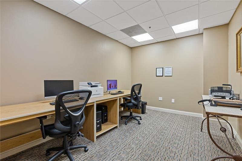 3481 Lakeside Drive Northeast, Unit 901 Atlanta, GA 30326 - Photo 27 of 38 a view of a workspace with furniture