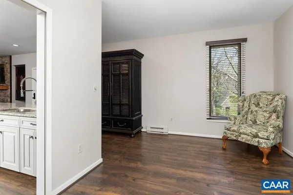 a view of livingroom with hardwood