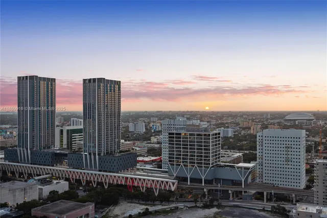 a view of city with balcony