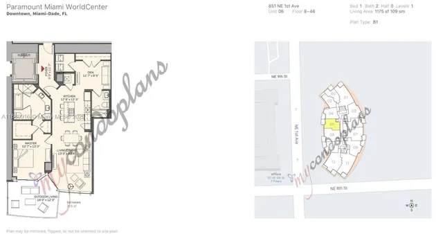 $790,000 | 851 Northeast 1st Avenue, Unit 3010, Miami, FL 33132