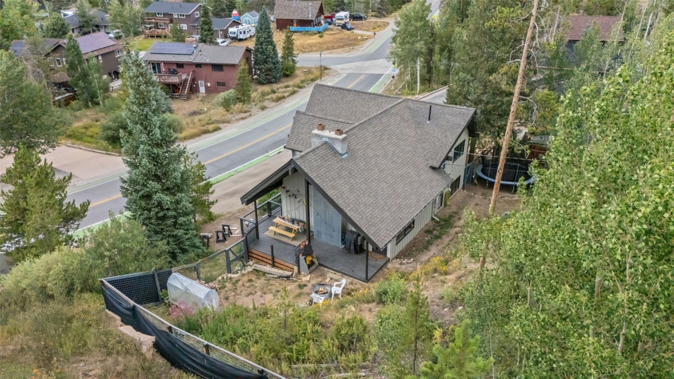 218 Deer Path Road Dillon, CO 80435 - Photo 46 of 49 an aerial view of a house with garden space and street view