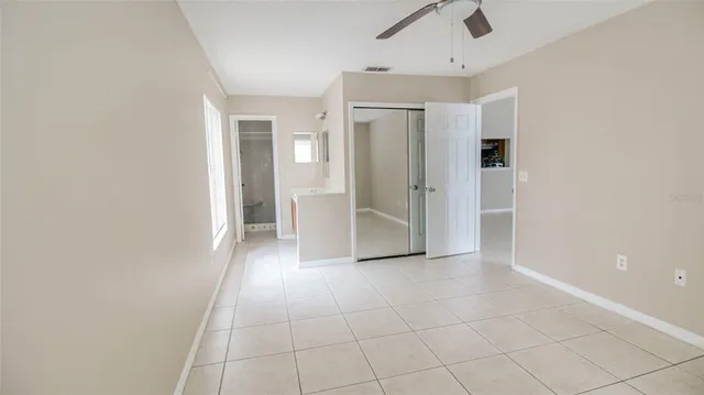 a view of a livingroom with a hallway