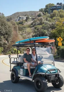 an outdoor space with seating area and furniture